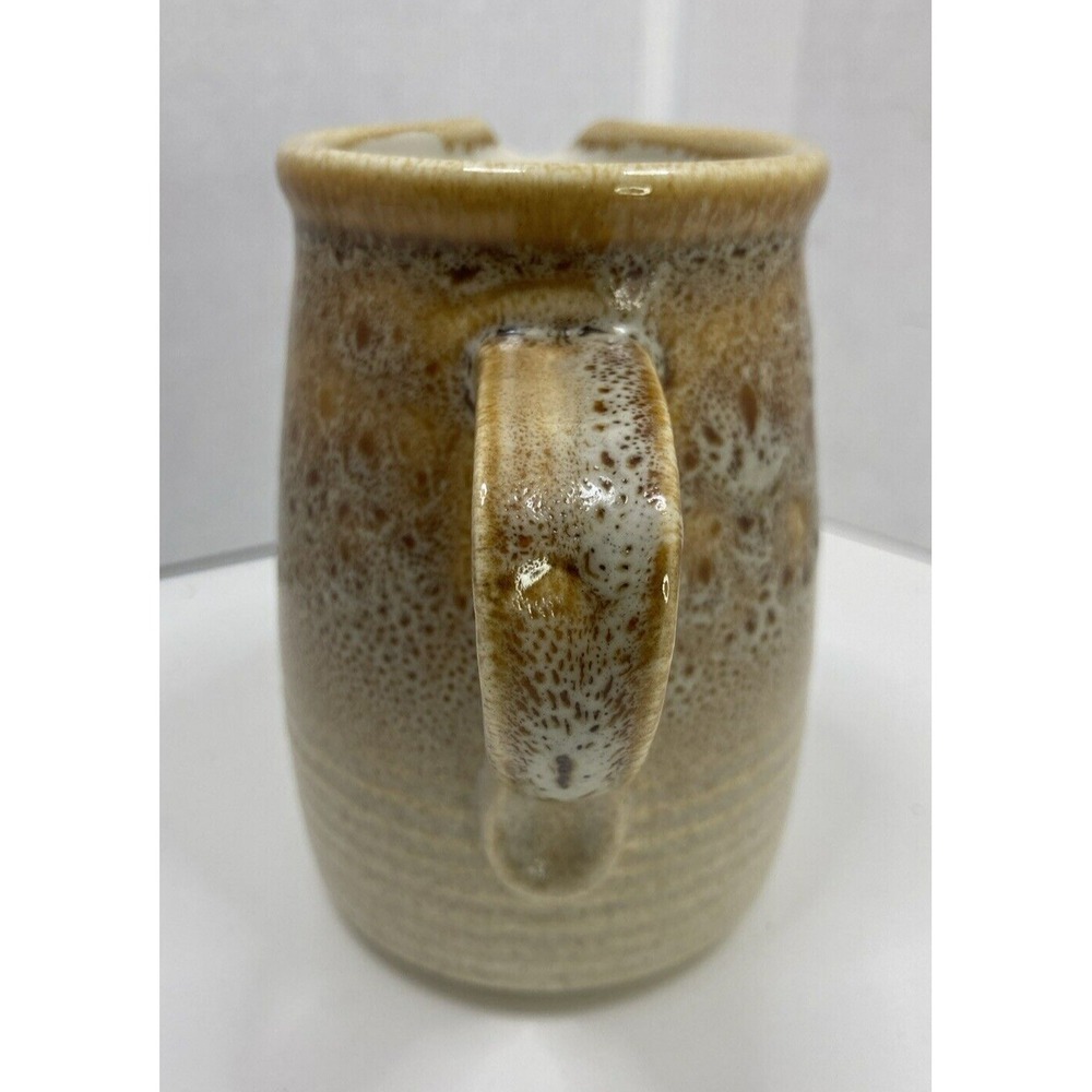 Mikasa Natures Song‎ Creamer Gravy Syrup Pitcher Brown Beige Drip Glaze 10oz - Picture 4 of 11